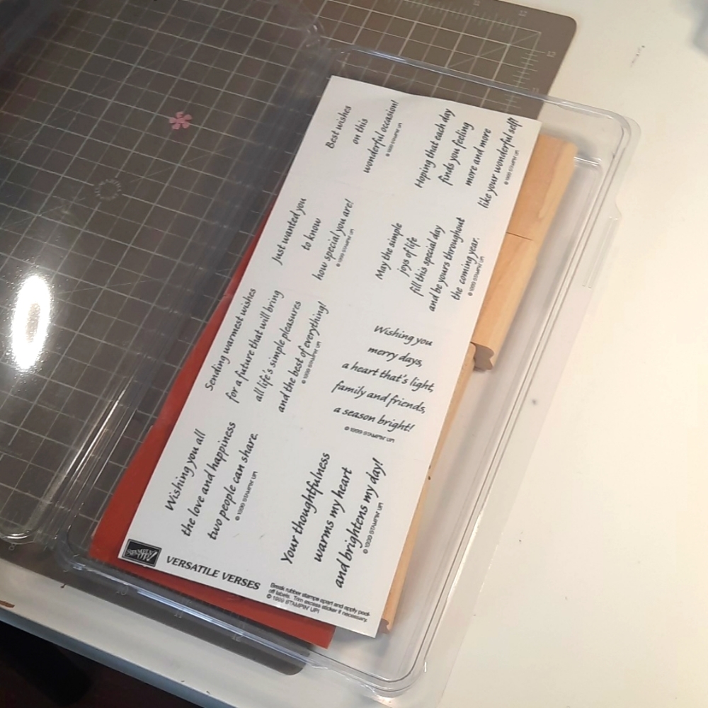 Versatile Verses sentiments  Stampin Up rubber stamp set